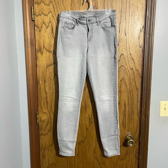 Old navy rockstar gray mid-rise skinny. Sz 12 long. - Picture 1 of 1